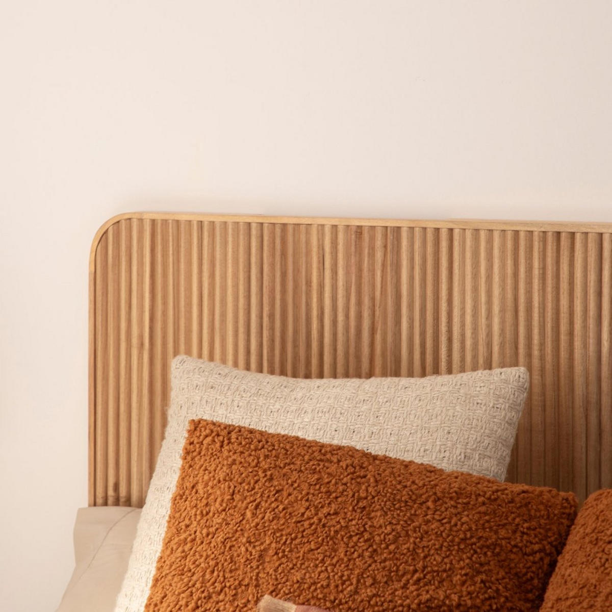 KOPFTEIL DOPPELTES Onni Natürlich 164 cm x 108 cm - Naturfarben, Holz (164/3cm) - Klast Home