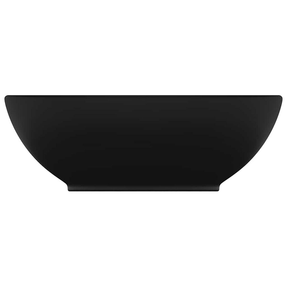 WASCHBECKEN Lange 40/33/13.5 cm - Schwarz, Keramik (40/13.5/33cm) - Nettlife