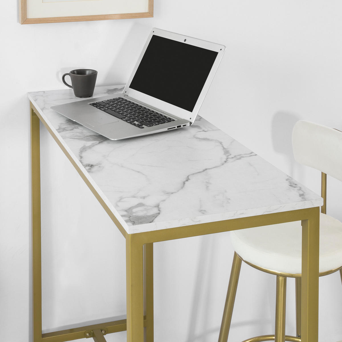 BARTISCH Goldfarben - Goldfarben, Holzwerkstoff (100/106/40cm) - SoBuy