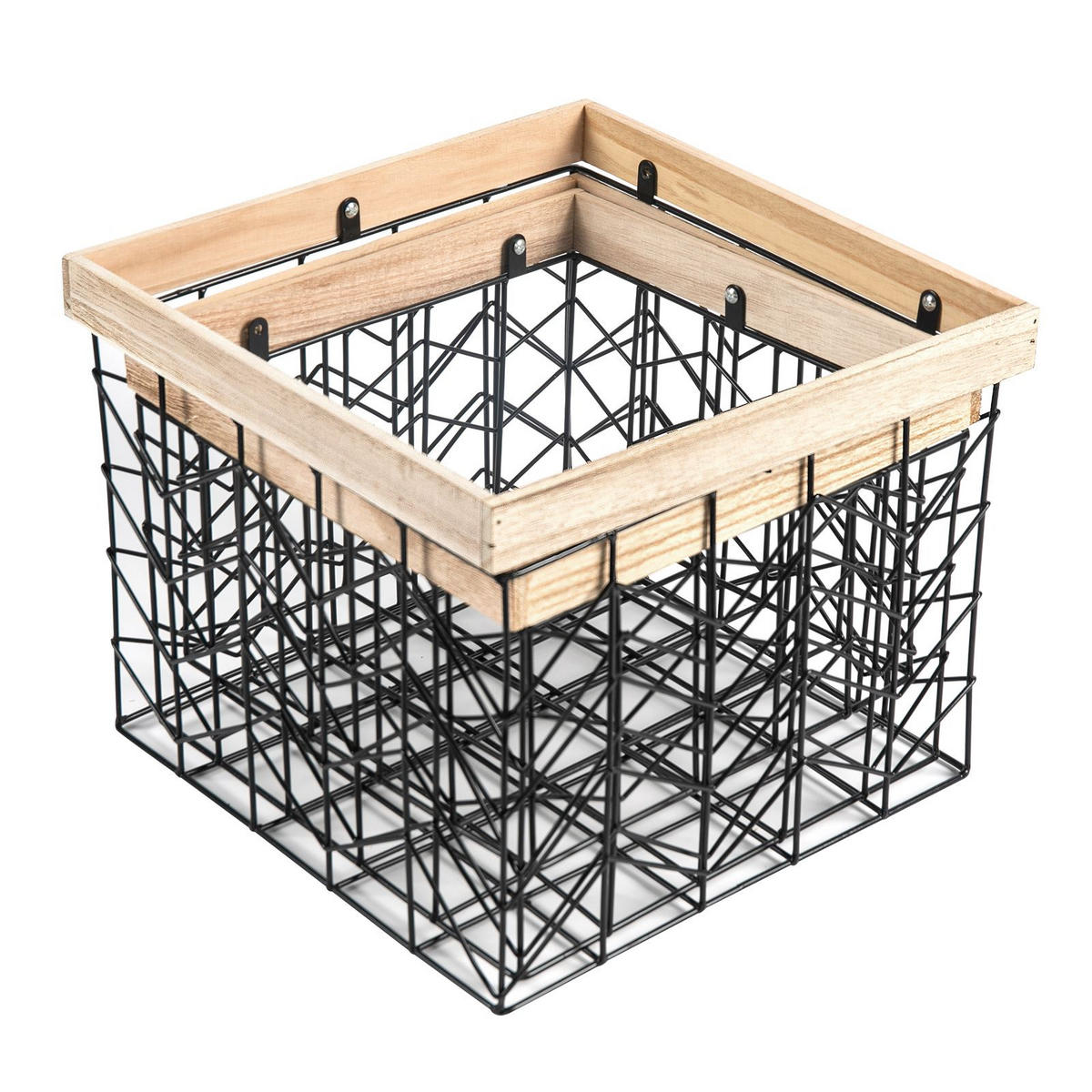 METALLKÖRBE BOHAI - Naturfarben, Metall (32/26/32cm) - IDIMEX