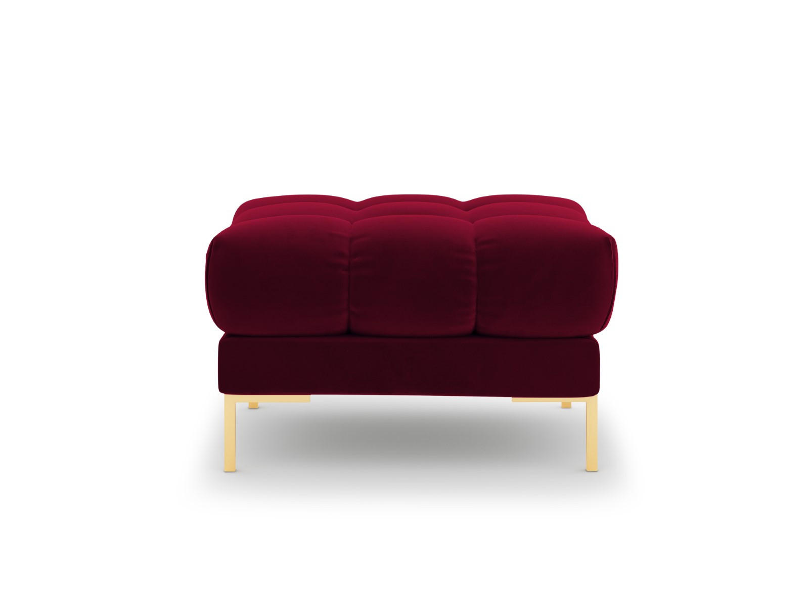 POUF Mamaia aus Samt rot - Rot, Textil (60/41/60cm) - Micadoni