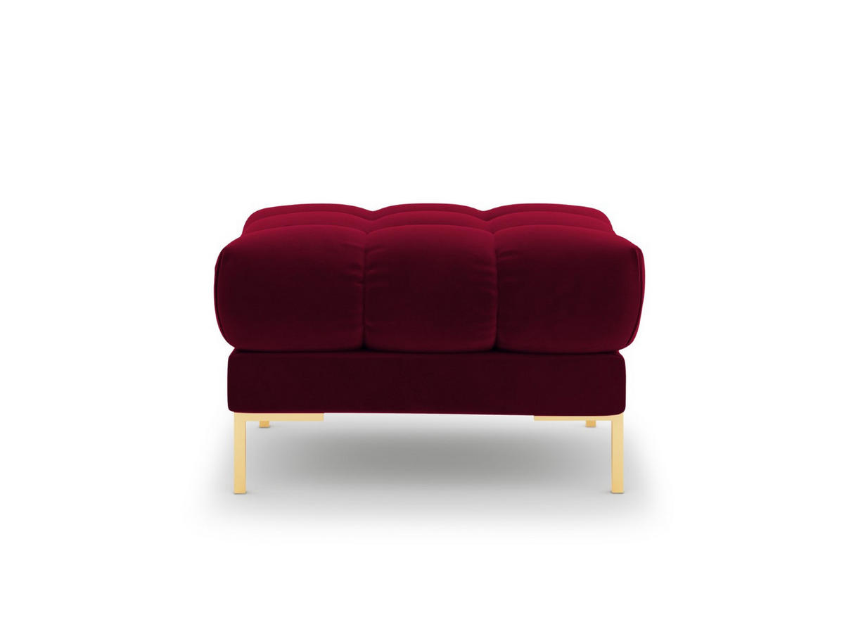 POUF Mamaia aus Samt rot - Rot, Textil (60/41/60cm) - Micadoni