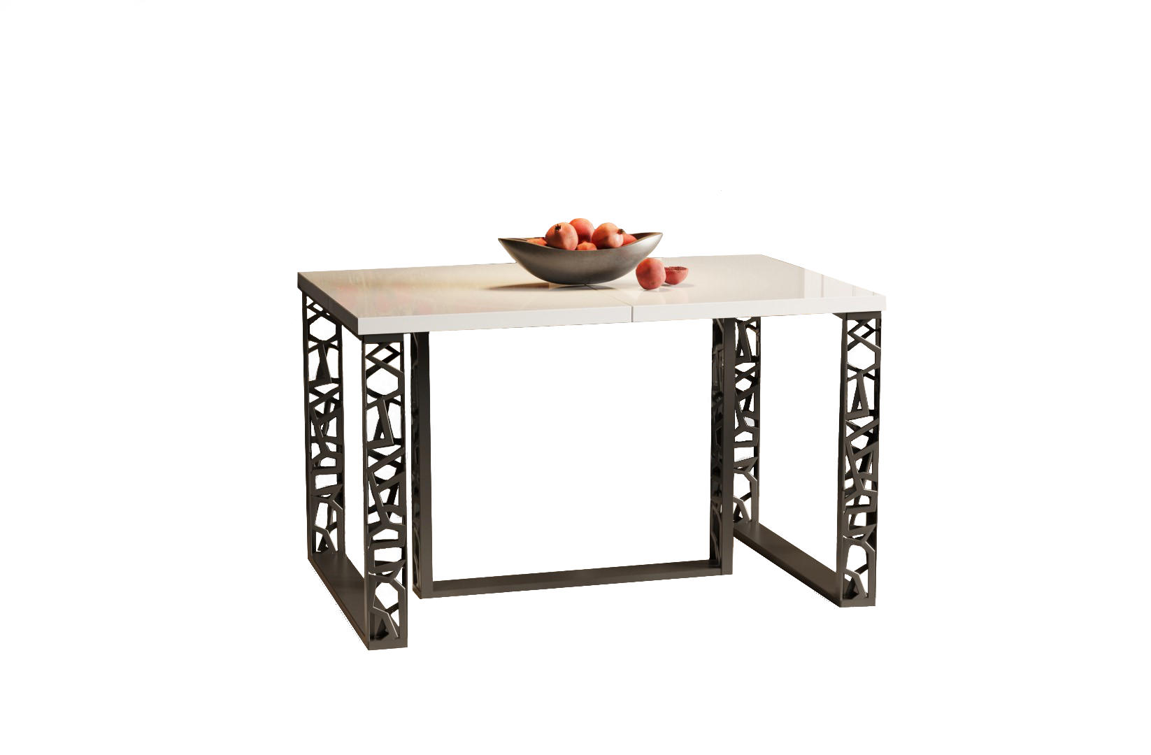 ESSTISCH Ewerest ausziehbar bis 250 cm - Weiß Hochglanz, Holzwerkstoff (130/80/76cm) - Endo-Moebel