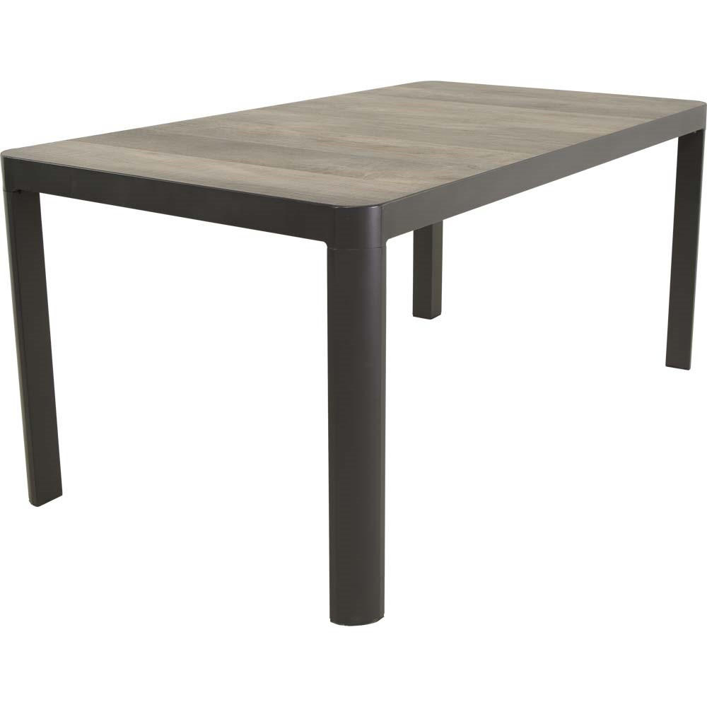 GARTENTISCH Castilla - Anthrazit - 160/90/74 cm - Dunkelgrau, Metall (160/90/74cm) - Lesli Living