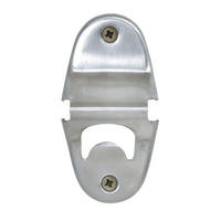 FLASCHENÖFFNER Wand, Edelstahl, Einhandbedienung - Silberfarben, Metall (3cm) - ich-zapfe