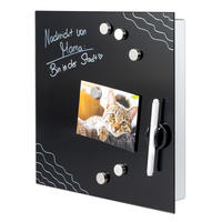 SCHLÜSSELKASTEN, schwarz, Metall - Schwarz, Metall (35/35/5cm) - bremermann