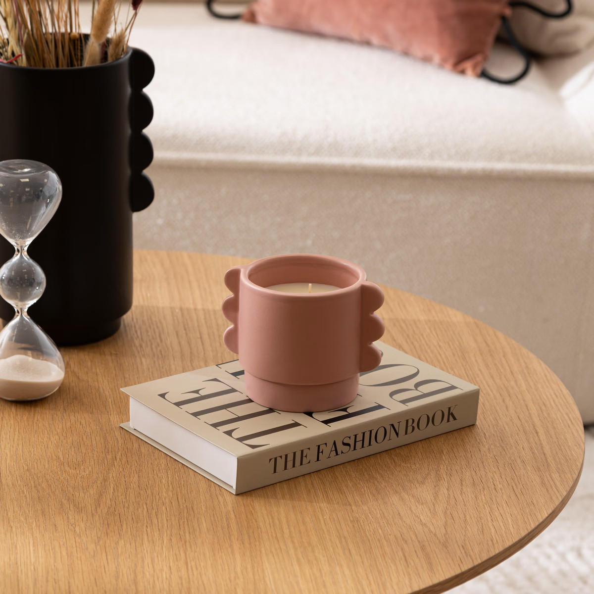 DUFTKERZE Keramik Bliss 370 g - Rosa, Keramik (10.2/13cm) - Atmosphera Createur d´interieur