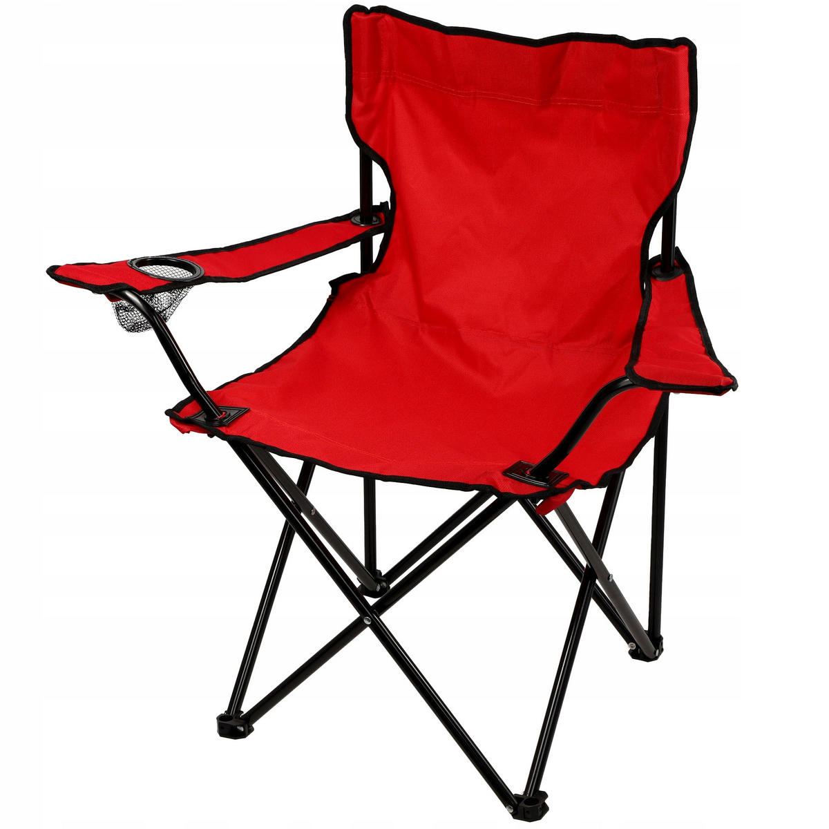 Klappstuhl 82 x 46 cm Rot - Rot, Metall (46/82cm) - KADAX