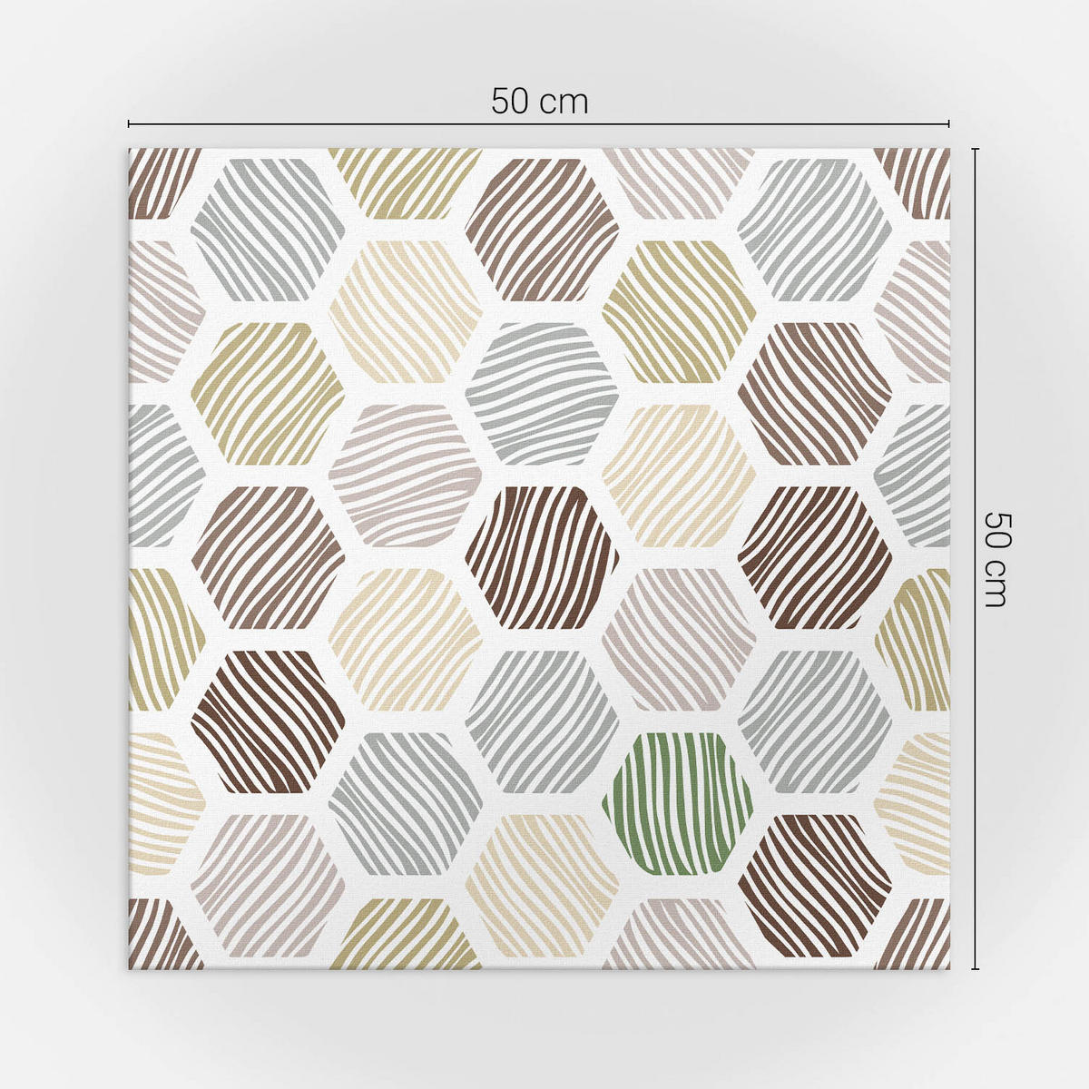 WANDPANEEL 4x 50x50 cm selbstklebend Linaria - Multicolor, Kunststoff (50/1.6/50cm) - Wallfluent