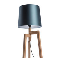 STEHLEUCHTE CONNY 35/30 Monaco petrol blue silver PVC Monacopetroleum 23 W - Petrol, Textil (35/35/30cm) - Rendl