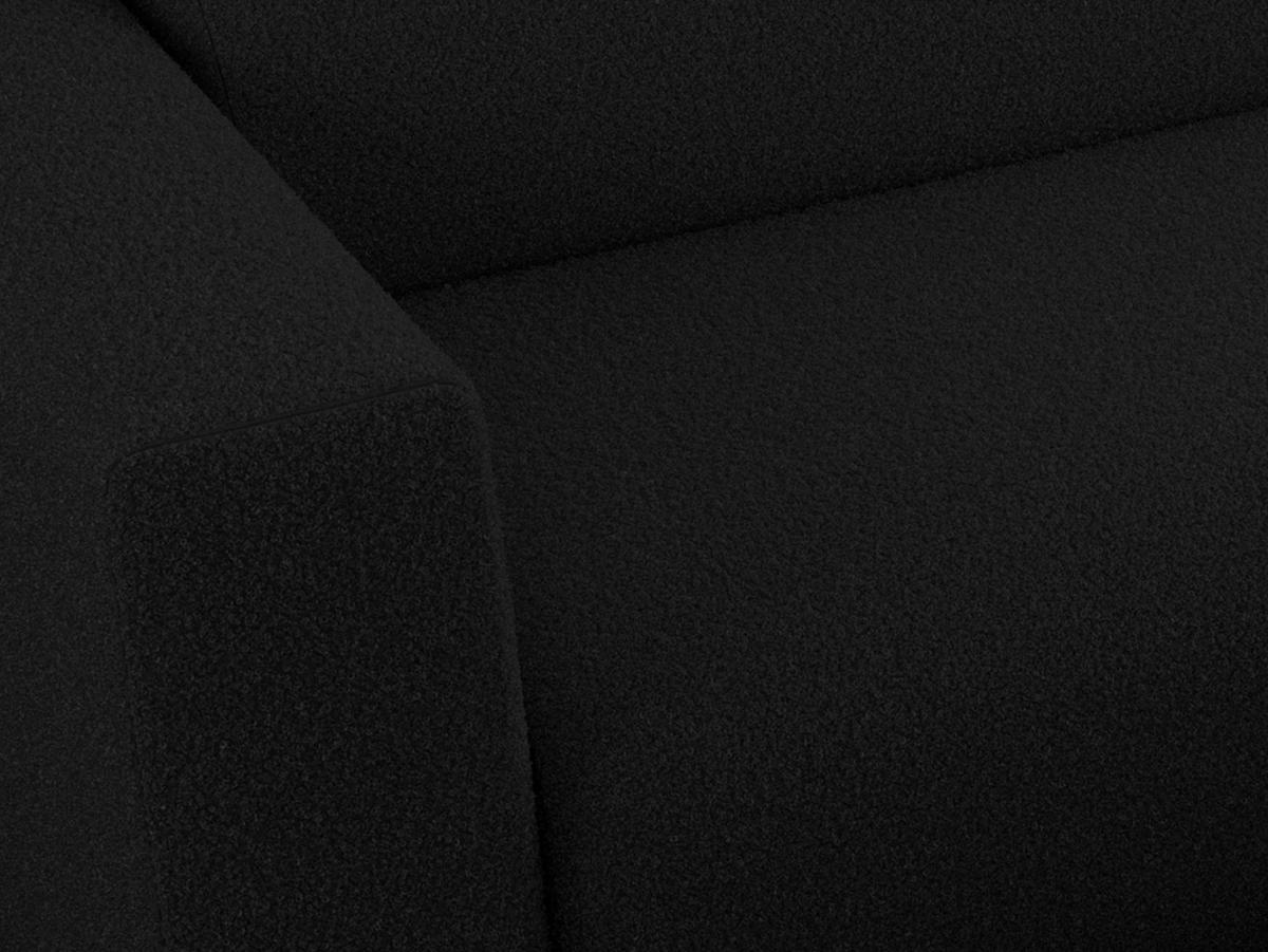 ECKSOFA PASADENA Schwarz Bouclé - Rechts Seite - Schwarz, Kunststoff/Textil (180/288cm) - MKS