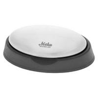 EDELSTAHLSEIFE Geruchsneutralisierend mit Ablage aus Gebürstetem Edelstahl - Silberfarben, Metall (4.4/2.2/8.8cm) - JUNG