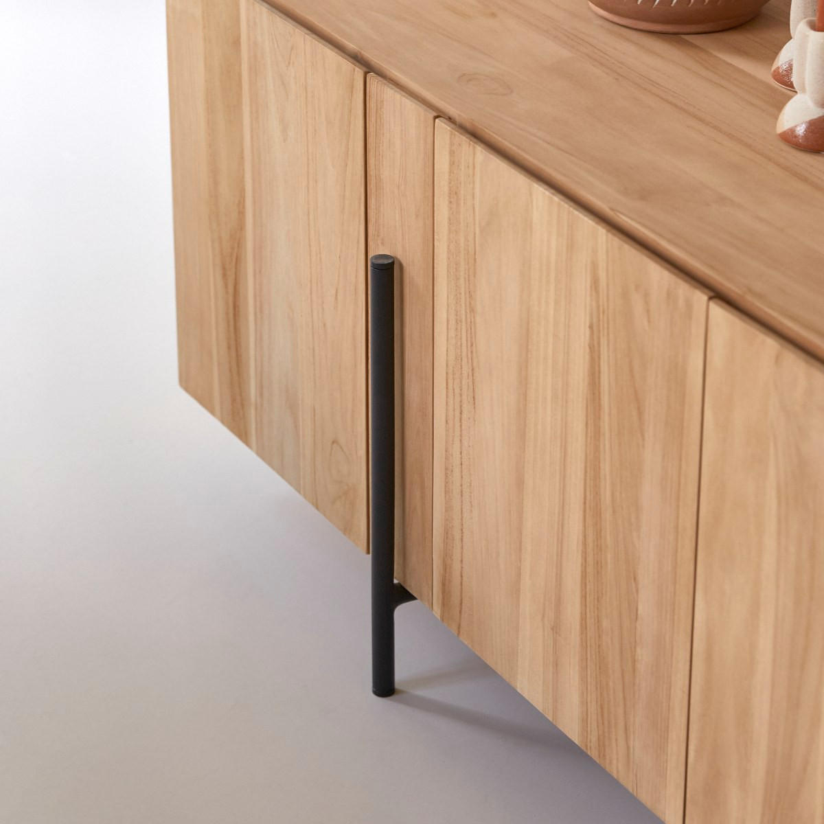 SIDEBOARD Honorine Natur aus Teak - Naturfarben, Holz (165/54/55cm) - Tikamoon