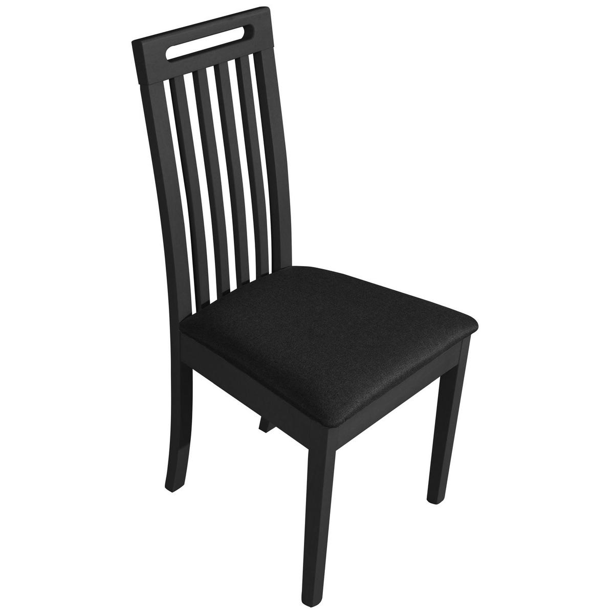 HOLZSTUHL Salvins Schwarz - Schwarz, Holz/Textil (47/85/40cm) - Selsey