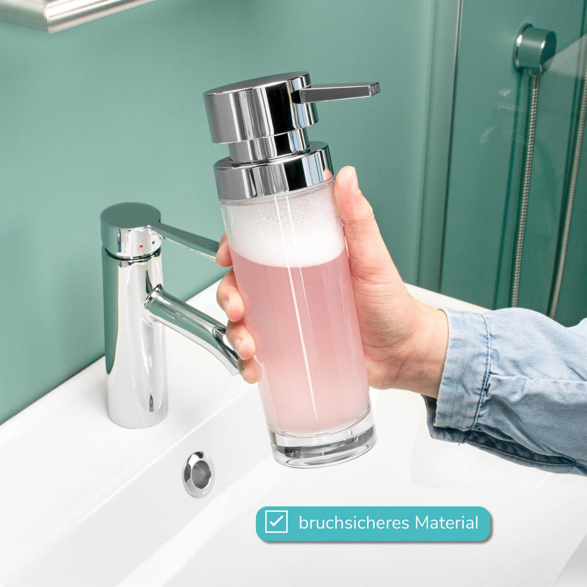 SCHAUMSPENDER, transparent, Kunststoff - Transparent, Kunststoff (6/20.9/69.5cm) - bremermann