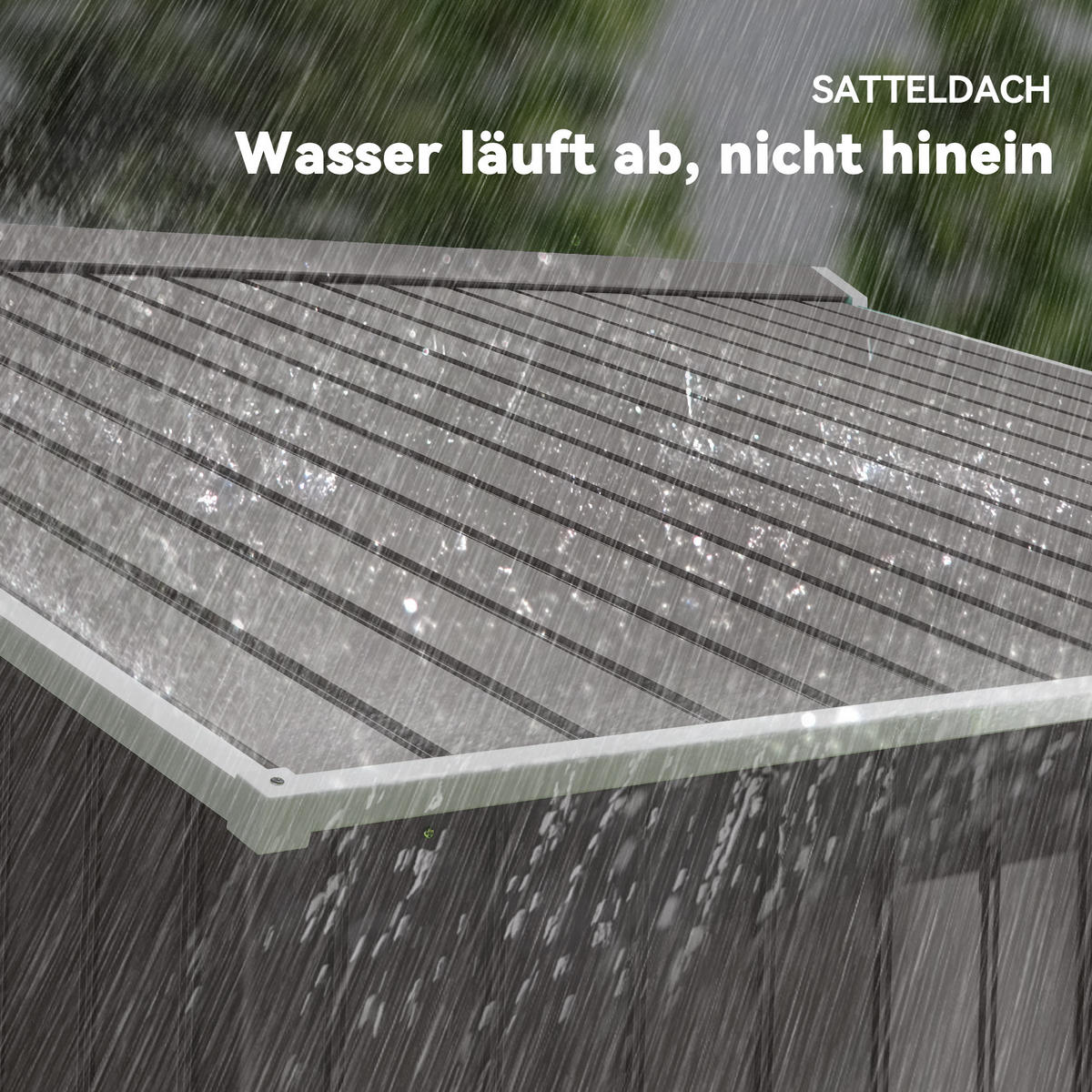 GERÄTEHAUS Gartenhaus Geräteschuppen Gartenschrank Grau 277 x 195 x 192 cm - Grau, Metall (195/192/277cm) - Outsunny