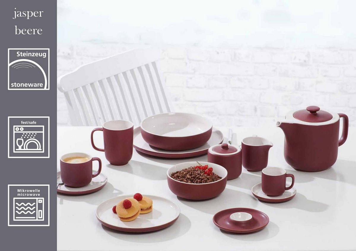 EINSTEIGER-SET Jasper beere 16er Set - Beere, Keramik (1/1/1cm) - Ritzenhoff Breker