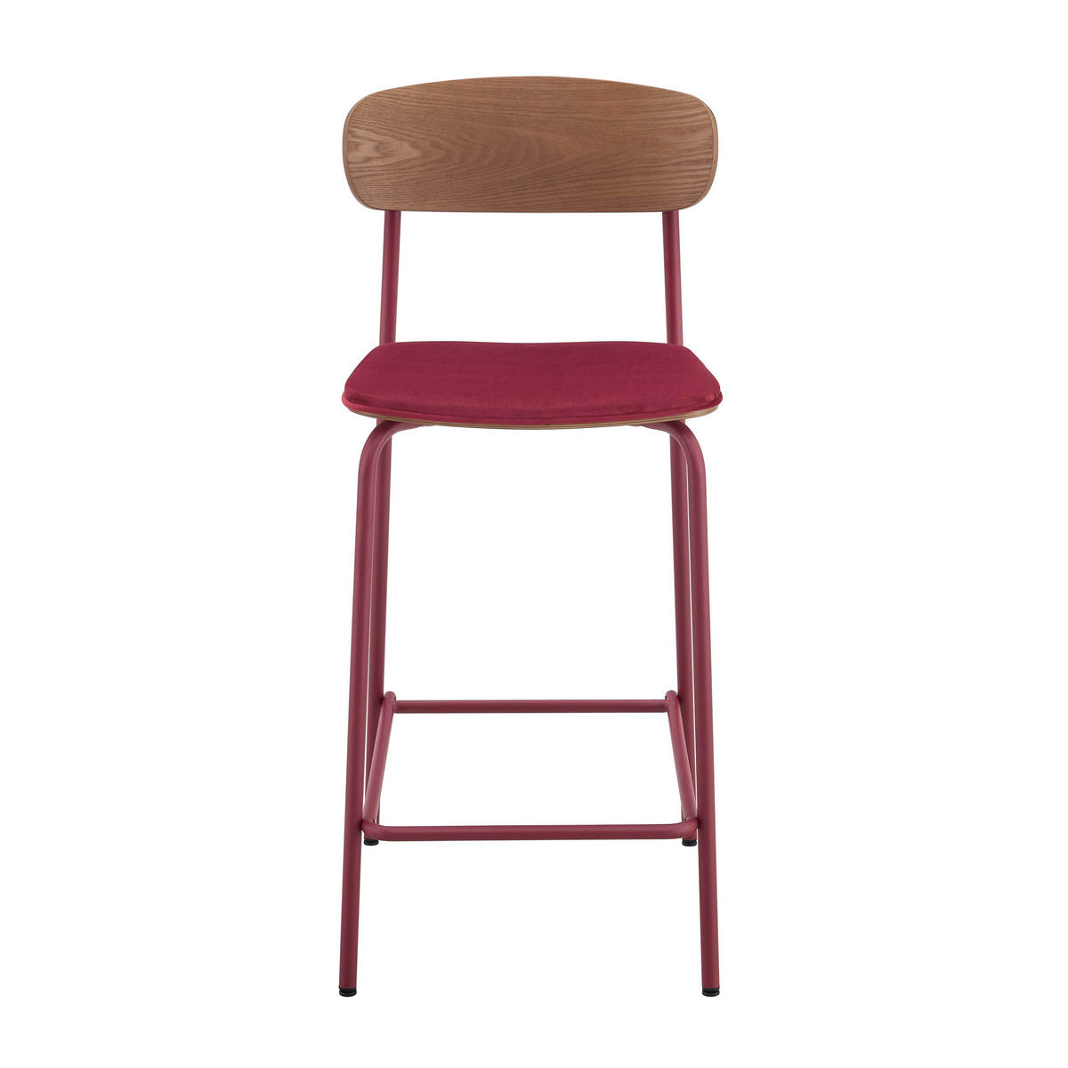 BARSTUHL 2-tlg., Lila - Lila, Holz (42/96/50cm) - Oviala