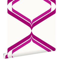 TAPETE Retro-Ornamente 53 cm x 10.05 m - Pink, Papier (53/1000cm) - ESTAhome