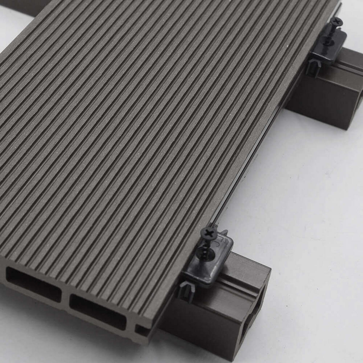 TERRASSENDIELEN SAMANA PREMIUM - Anthrazit, 50m² - Anthrazit, Kunststoff (220/14.6/2.5cm) - Home Deluxe
