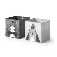 FALTBOX 30 x 30 Dunkelgrau 30 x 30 cm 2er Set - Dunkelgrau, Wellpappe (30/30cm) - Vicco