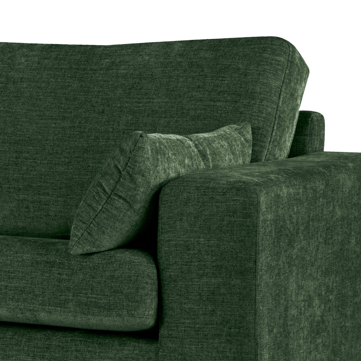 3-SITZER SOFA - Dunkelgrün, Textil (237/81/88cm) - home24