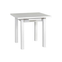 TISCH Max VII Weiß, Klapptisch mit Holz Beine - Weiß, Holz/Holzwerkstoff (80/80/76cm) - Bettso