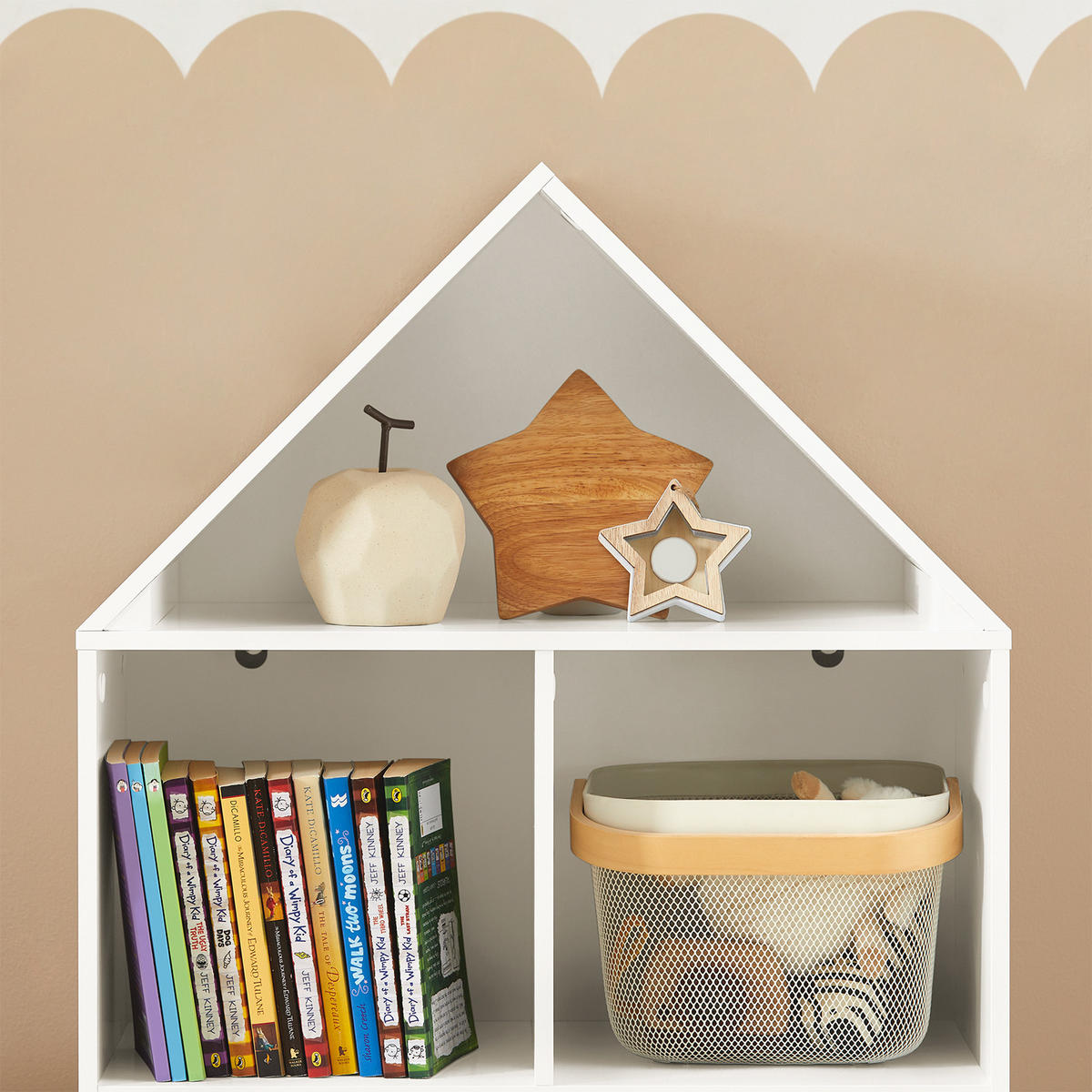 KINDERREGAL Weiß - Weiß, Holz/Holzwerkstoff (60/103/30cm) - SoBuy
