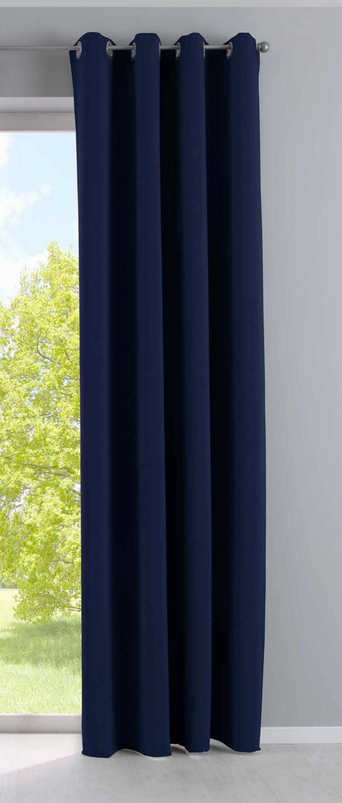 VORHANG »NEW YORK« HxB 225x140 cm Blau - Blau, Textil (140/225cm) - Gardinenbox