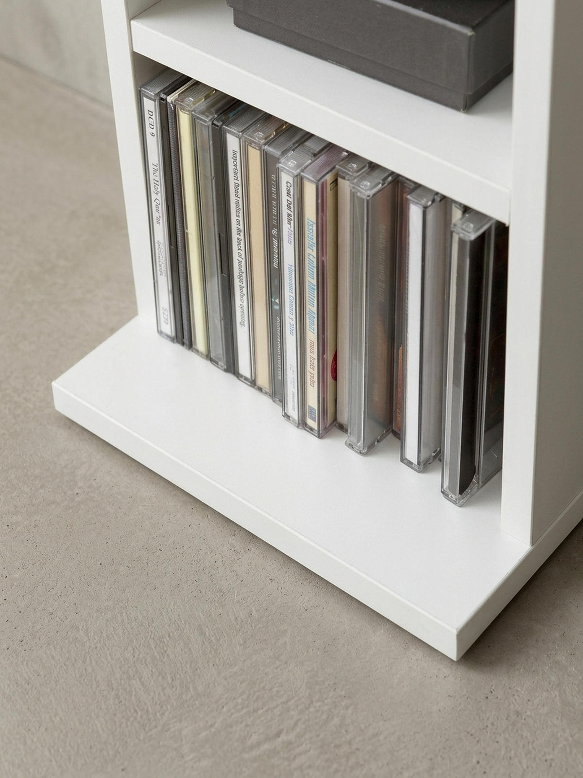 CD-REGAL – Holz, 6 Fächer, modern - Weiß, Holz (21/90/20cm) - KADIMA DESIGN