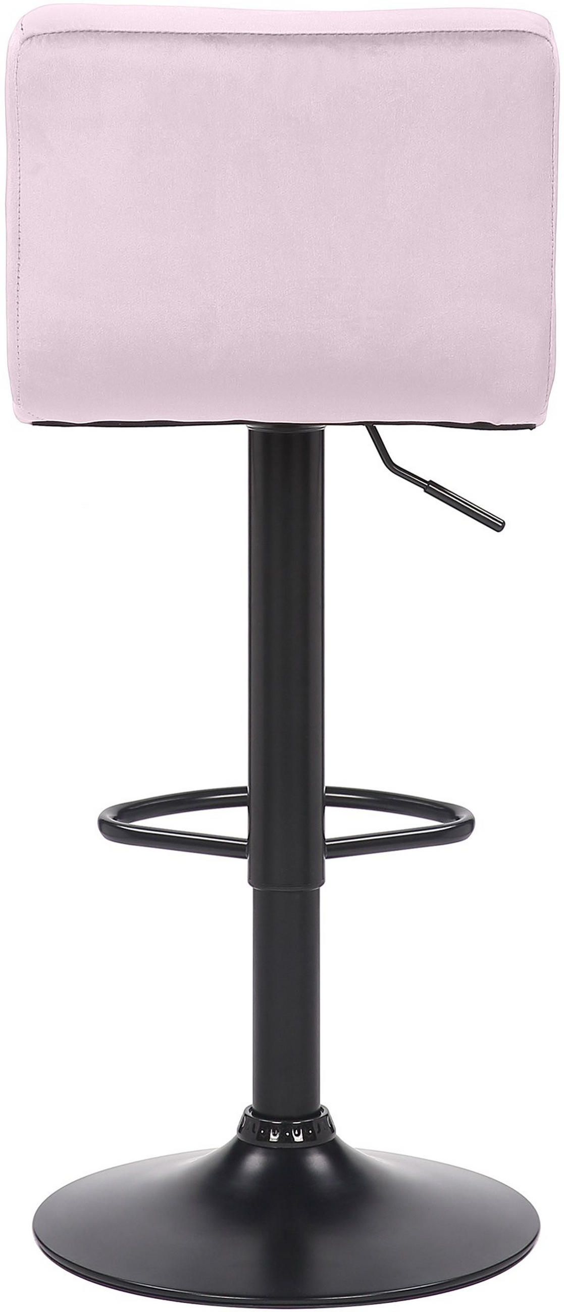 BARHOCKER 2er Set Rivan Samt Rosa - Rosa, Textil (40/85/40cm) - DELUKE