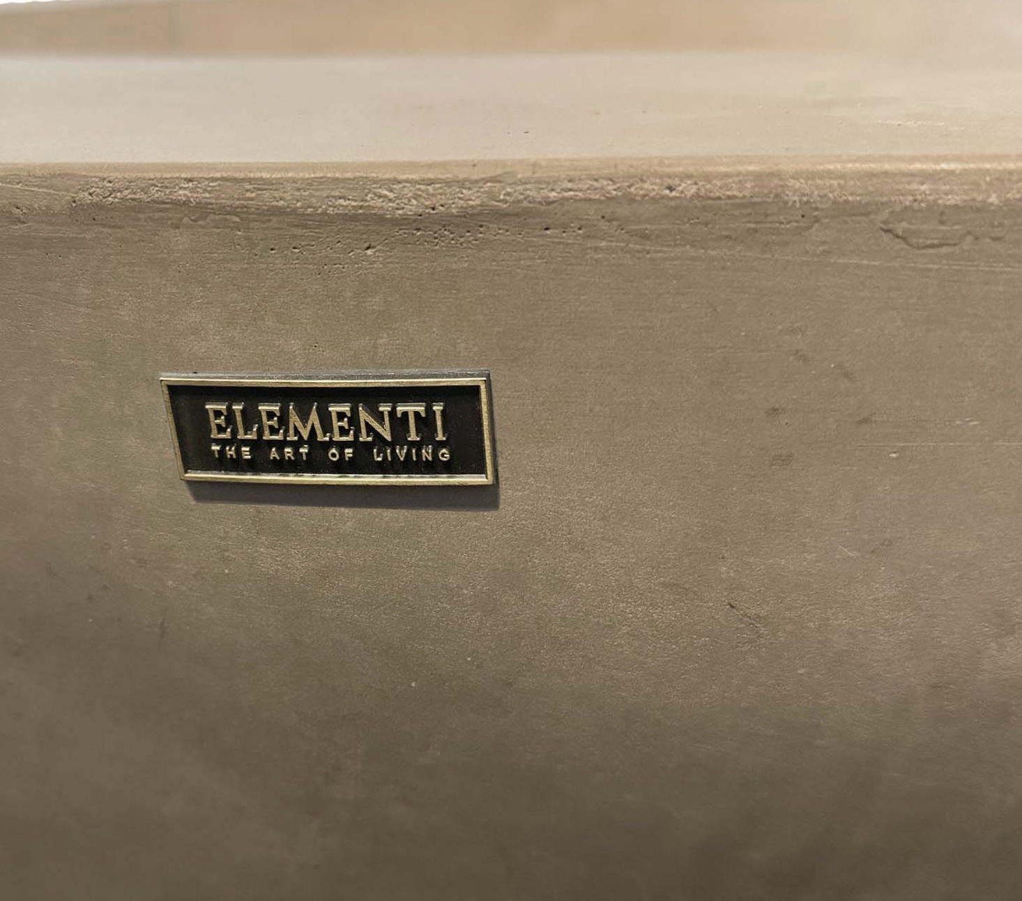 FEUERSTELLE Ätna in Beton-Optik grau aus Faserbeton - Grau, Stein (107/40/107cm) - Elementi