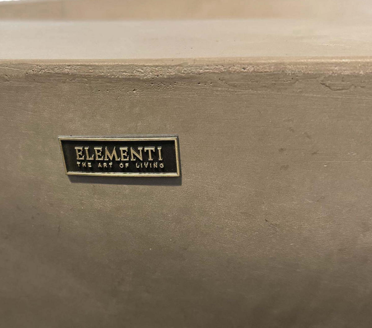 FEUERSTELLE Ätna in Beton-Optik grau aus Faserbeton - Grau, Stein (107/40/107cm) - Elementi
