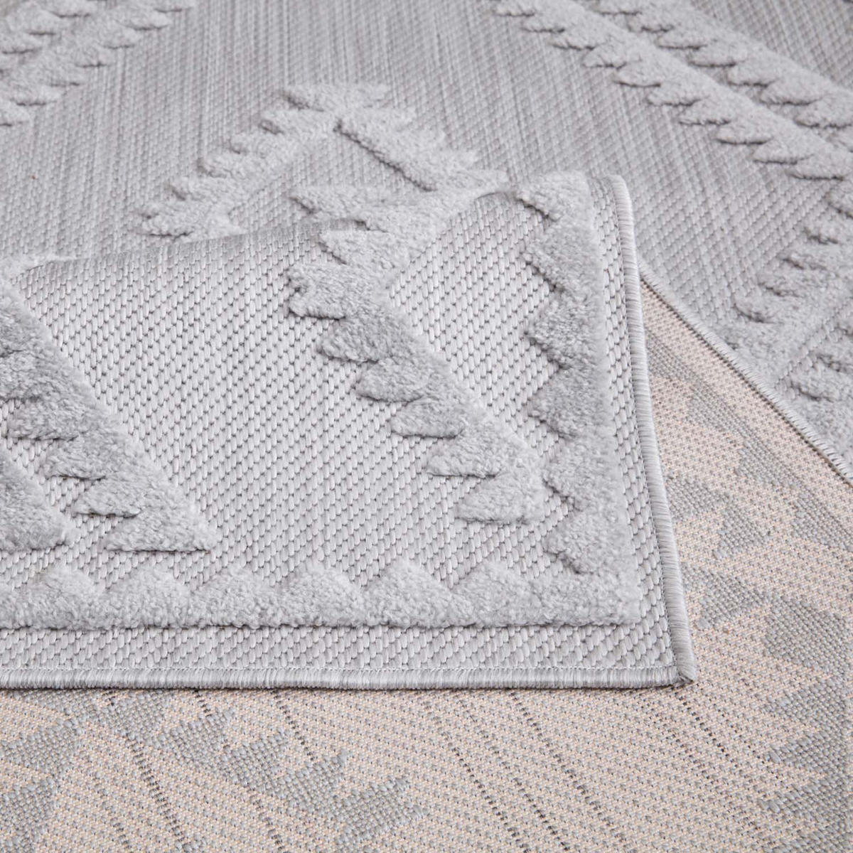 OUTDOOR-TEPPICH Santorini 454 Grau 200x290 cm - Grau, Textil (200/290cm) - carpet city
