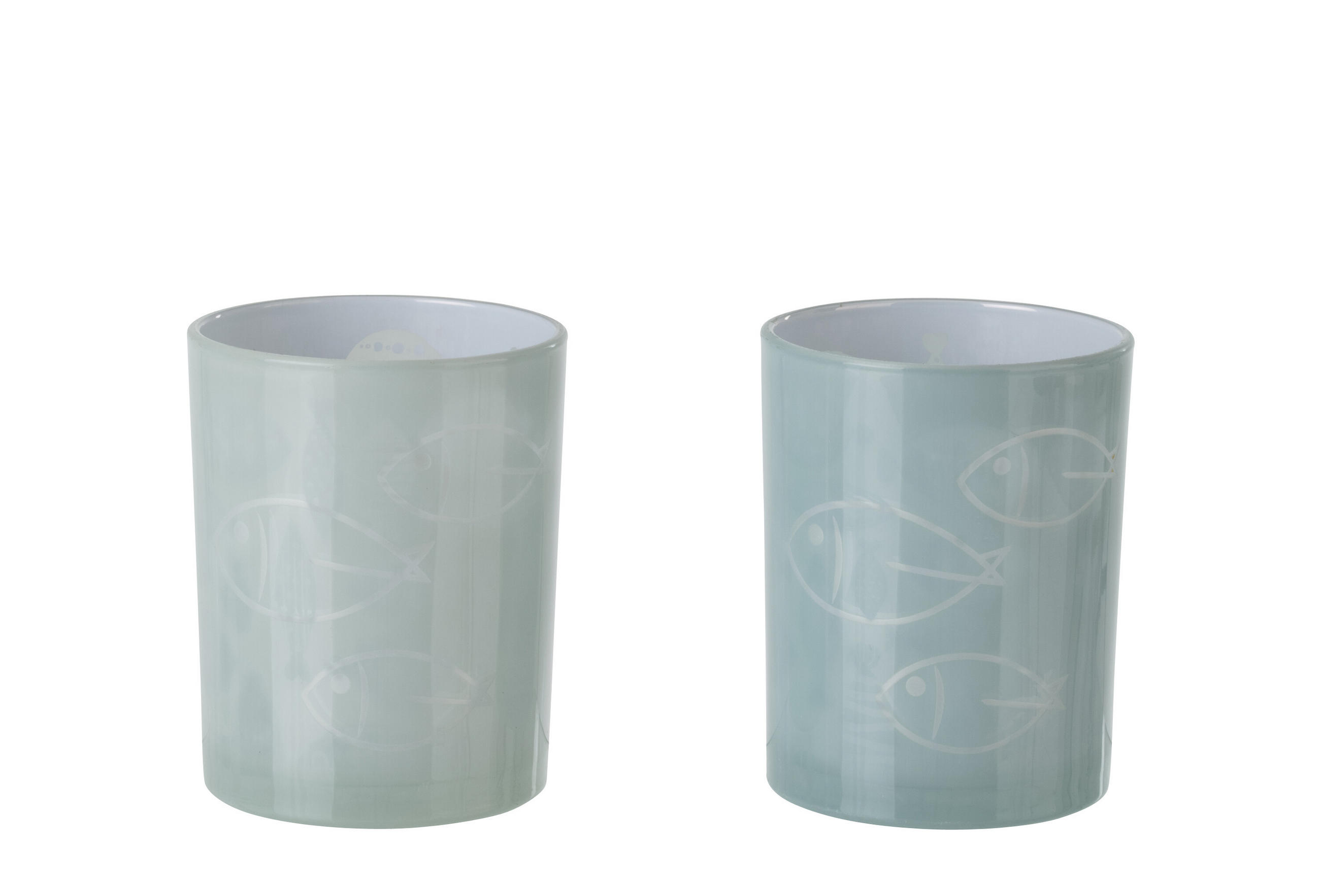 J-Line Windlicht Grau 12.5 cm