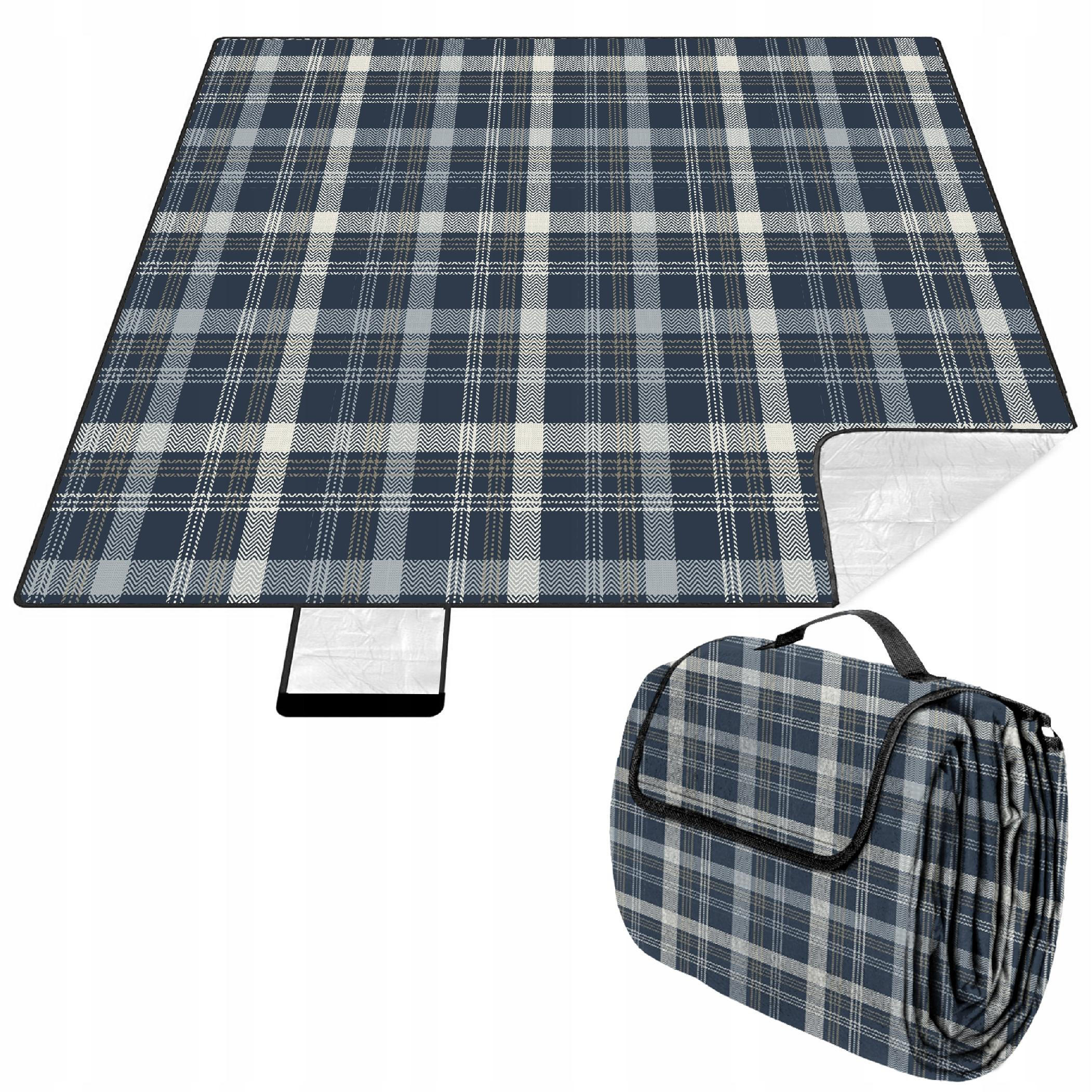 PICKNICKDECKE - Dunkelblau, Textil (200/200cm) - KRUMAD