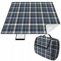 PICKNICKDECKE - Dunkelblau, Textil (200/200cm) - KRUMAD