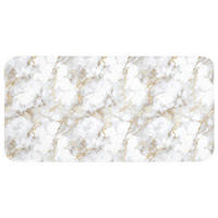 WC PŘEDLOŽKA Zlaté žilky - Mramor - Bílý 120x60 cm - bílá, textil/plast (120/1cm) - OnlyWow