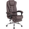 BÜROSTUHL Onix, Kunstleder Braun - Braun, Textil/Metall (67/125/68cm) - TPFLiving