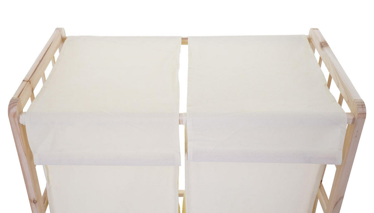 KOŠ NA PRÁDLO Dekor buk, béžová farba - farba buka/béžová, drevo (60/60/33cm) - MCW