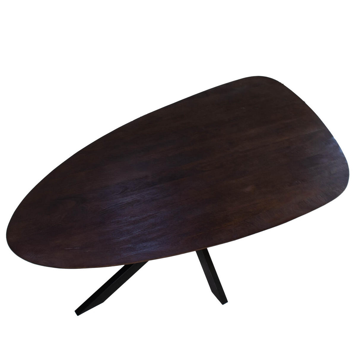 ESSTISCH, dreieckig aus Mangoholz 200cm, braun - Braun, Holz (200/120/76cm) - Giga Meubel