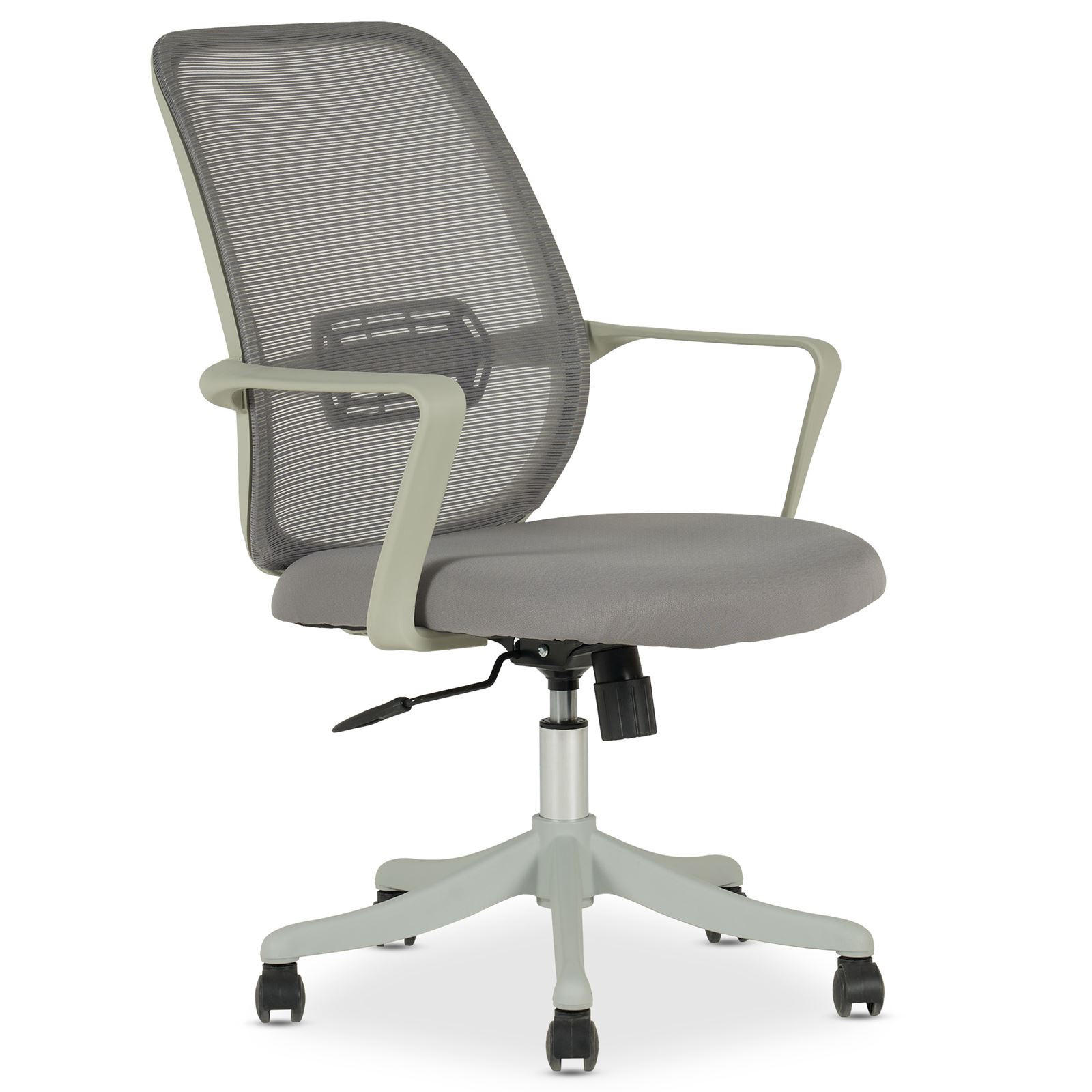 BÜRODREHSTUHL MOLLIS - Grau, Textil (63/98/63cm) - IDIMEX
