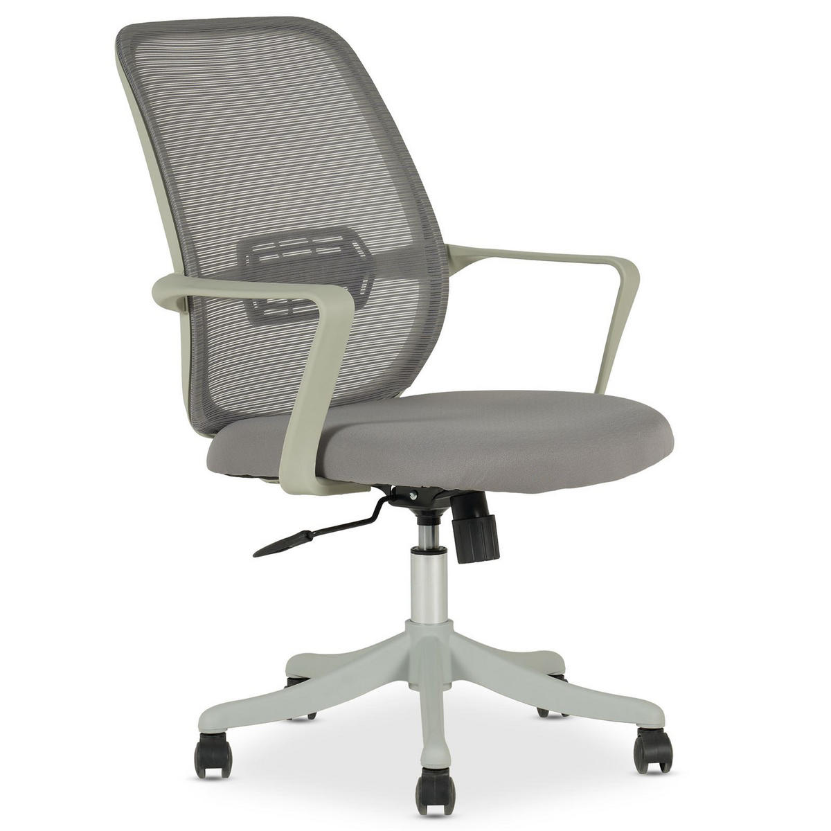BÜRODREHSTUHL MOLLIS - Grau, Textil (63/98/63cm) - IDIMEX