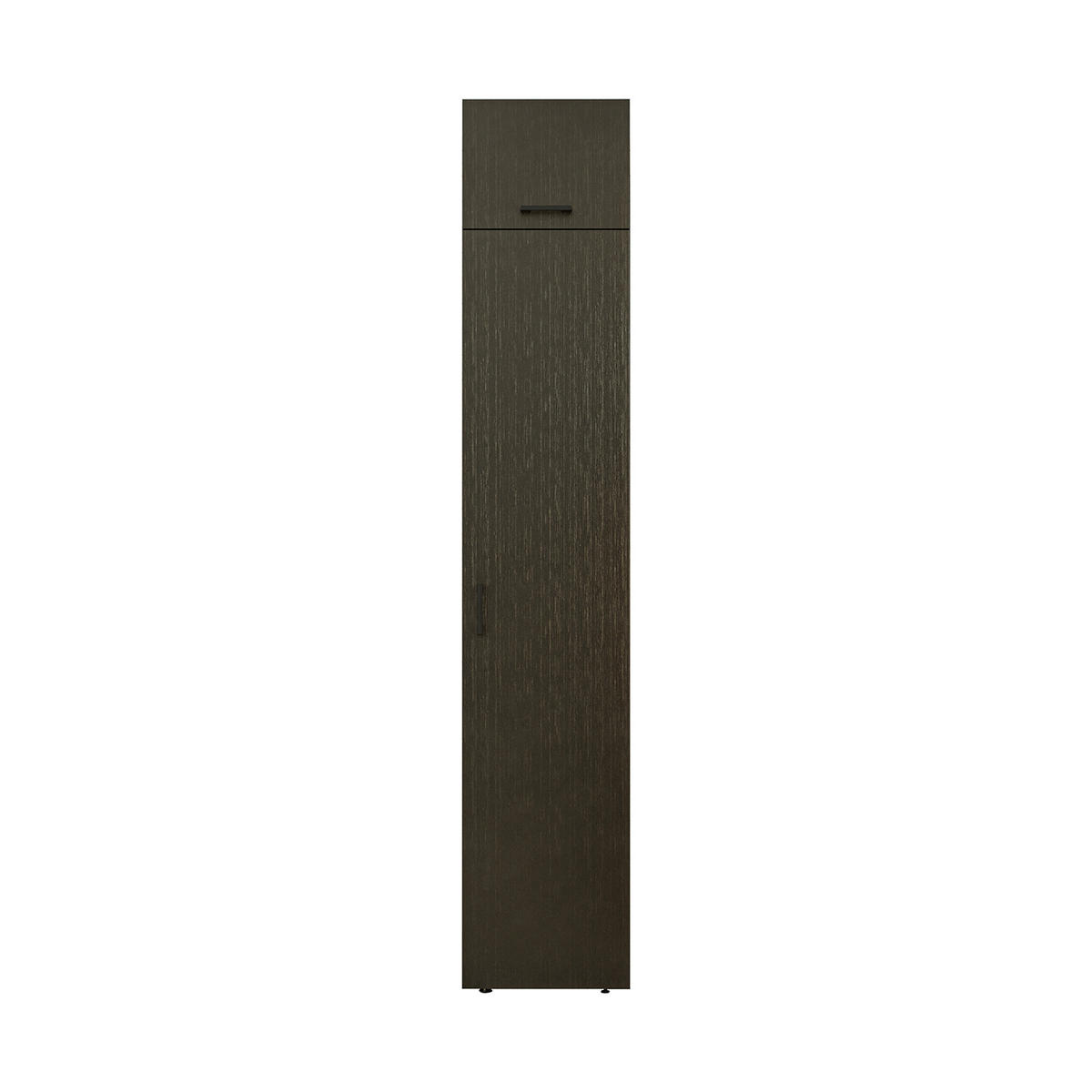 WASCHMASCHINENSCHRANK DUO-I 45cm Breit, 240cm Hoch - Schwarz, Holzwerkstoff (45/240/67cm)