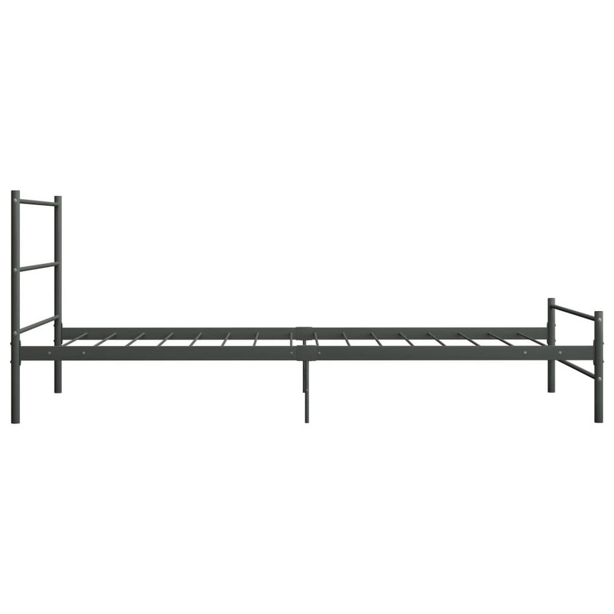 METALLBETT Husted 97/205 cm - Grau, Metall (90/200cm) - Nettlife