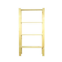 HOLZREGAL PINEPEAK 150x80x28cm 4 Fachboden 1,2cm dickes Kiefernholz Natur - Naturfarben, Holz (80/150/28cm) - PROREGAL