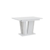 ESSTISCH Ausziehbar 120-160 cm Weiß - Weiß, Holzwerkstoff (160/80/75cm) - Home Collective
