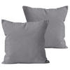 KISSENBEZUG 40x40 cm aus 100% Baumwolle, Kissenhülle Grau Uni - Grau, Textil (40/40cm) - Carpe Sonno