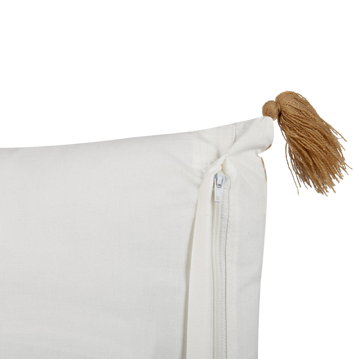 DEKOKISSEN Hellbraun 45/45 cm Malus - Hellbraun, Naturmaterialen/Textil (45/45cm) - Beliani