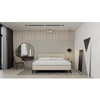 POLSTERBETT Mavilo 180 x 200 cm mit Bettkasten und Lattenrost, Taschenfederkernmatratze mit Kokos 20cm - beige - Beige, Holz (180/200cm) - Homesy